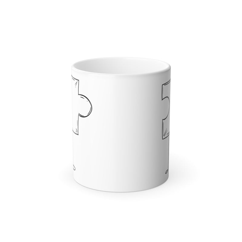 Jigsaw Puzzle Color Morphing Mug, 11oz