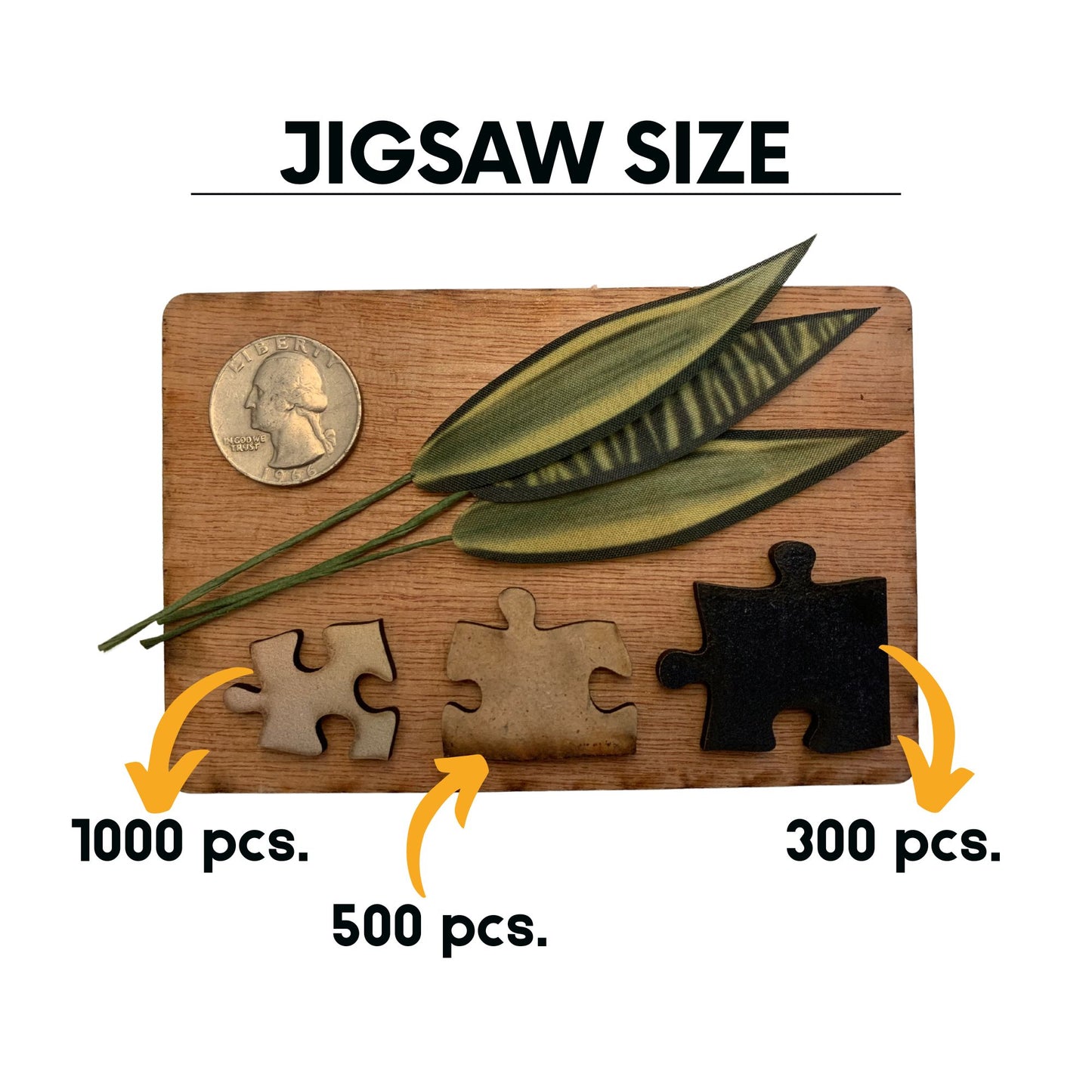 different jigsaw sizes for WAWW puzzles wooden offerings