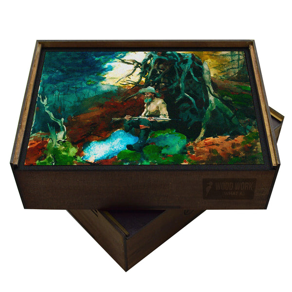 Campfire Adirondacks Wooden Puzzle | Winslow Homer | Fine Art Jigsaw Puzzle