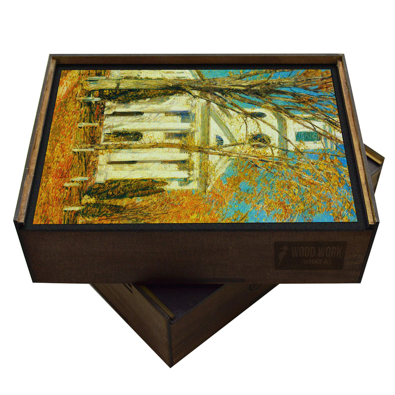 Church at Old Lyme Wooden Puzzle | Childe Hassam | Fine Art Jigsaw Puzzle