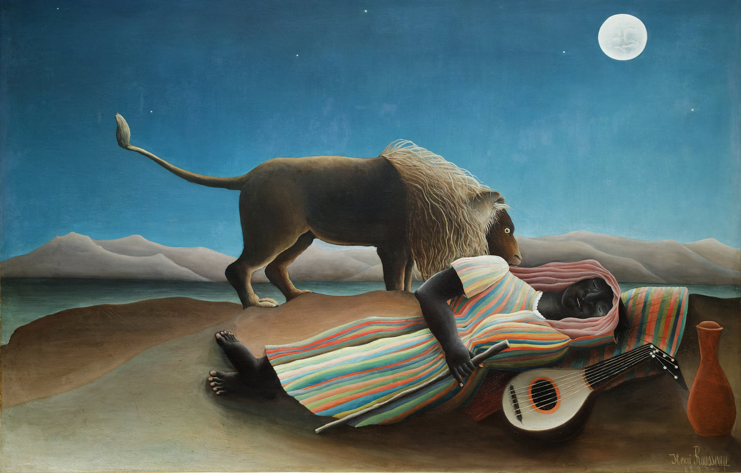 Sleeping Gypsy Wooden Puzzle | Henri Rousseau | Fine Art Jigsaw Puzzle