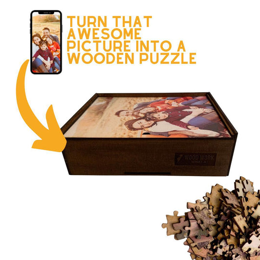 Personalized WOODEN puzzle, up to 1500 pieces