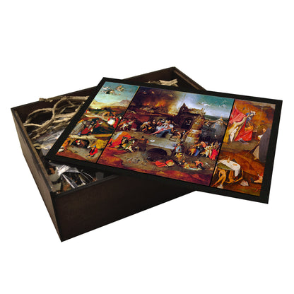 Temptation of Saint Anthony by Hieronymus Bosch| Wooden Puzzle | Adult Jigsaw