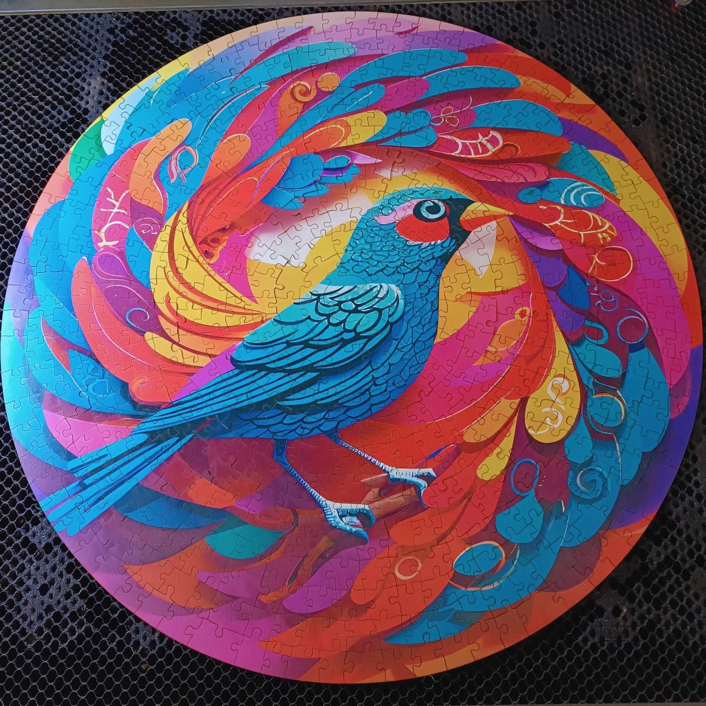 Bird Wooden Jigsaw Puzzle – 23" Whimsies Edition | Animal Totem Art