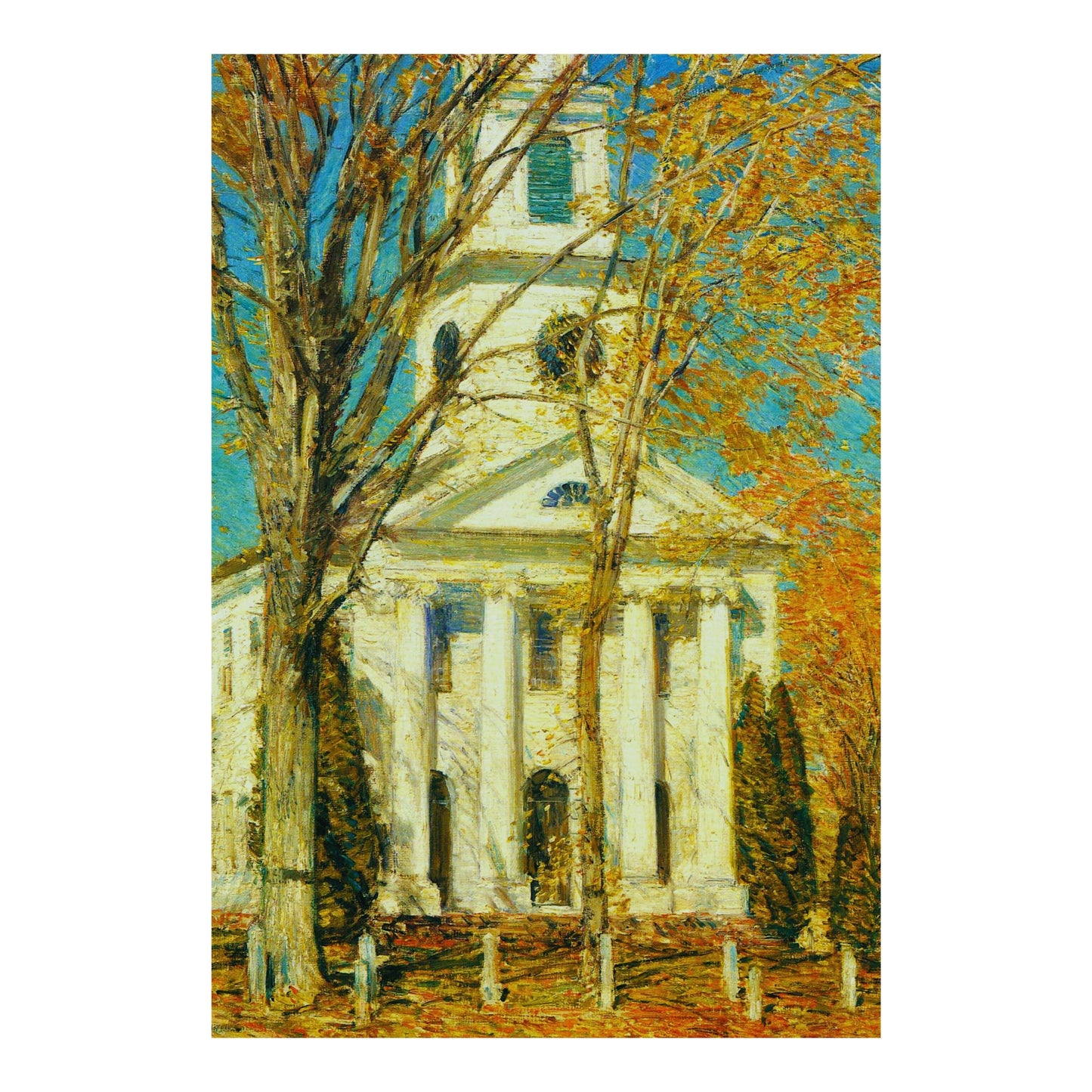 Church at Old Lyme Wooden Puzzle | Childe Hassam | Fine Art Jigsaw Puzzle