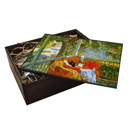 Couch on the Porch Wooden Puzzle | Childe Hassam | Fine Art Jigsaw Puzzle