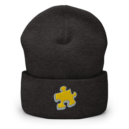 Cuffed Beanie | 3D Jigsaw Piece