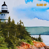 Maine Lighthouse Wooden Puzzle | Coastal Jigsaw | Nautical Escape