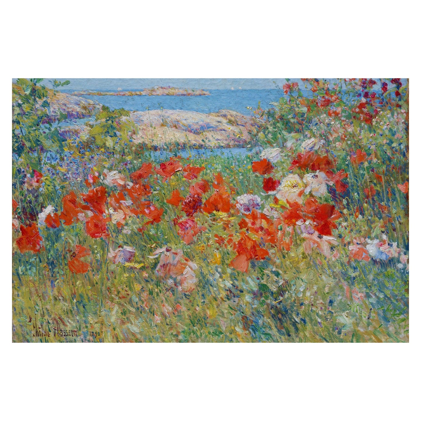 Garden in Maine Wooden Puzzle | Childe Hassam | Fine Art Jigsaw Puzzle