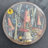 Trayzzle 12" | MUSHROOM VILLAGE: A Unique Wooden Jigsaw Puzzle | Tray and Home Decor Piece