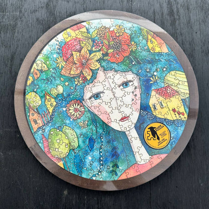 Trayzzle 12" | Summer FAIRY: A Unique Wooden Jigsaw Puzzle | Tray and Home Decor Piece