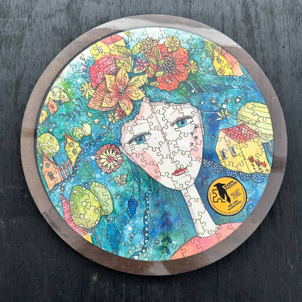 Trayzzle 12" | Summer FAIRY: A Unique Wooden Jigsaw Puzzle | Tray and Home Decor Piece