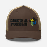 Trucker Hat | Mesh | Life's a puzzle | Many colors!