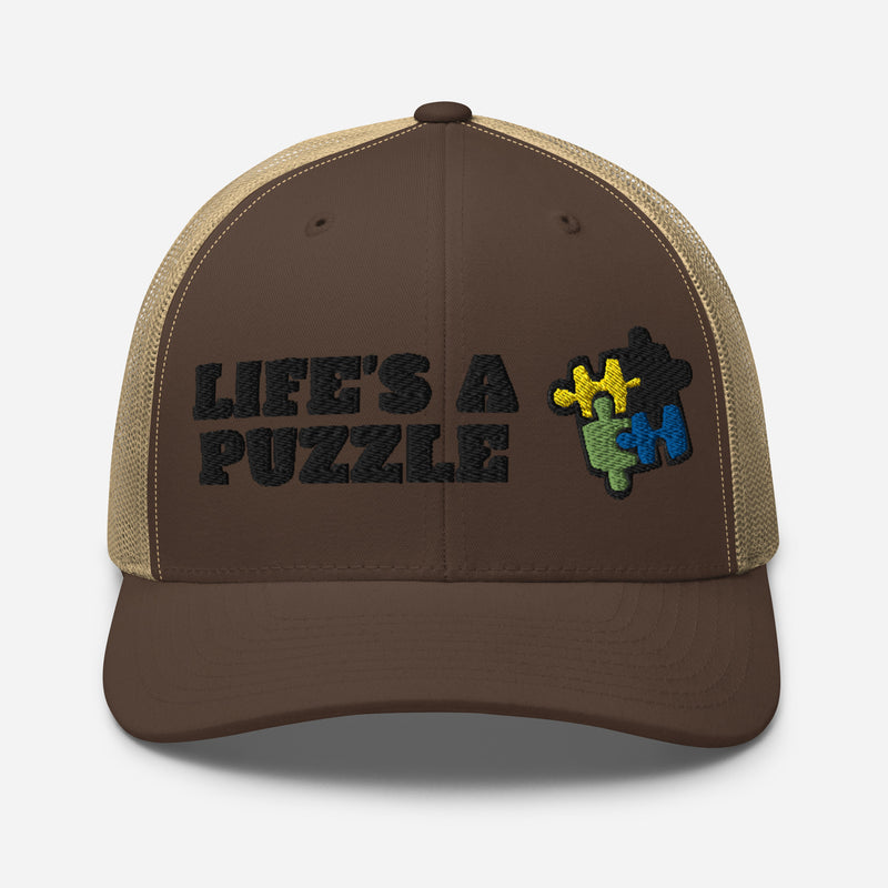 Trucker Hat | Mesh | Life's a puzzle | Many colors!