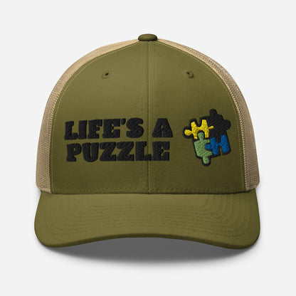 Trucker Hat | Mesh | Life's a puzzle | Many colors!