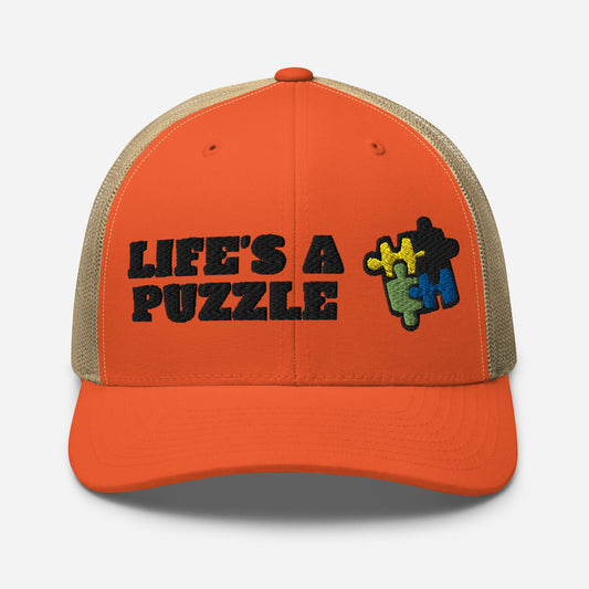 Trucker Hat | Mesh | Life's a puzzle | Many colors!