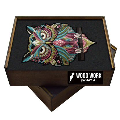 Animal Totem Wooden Puzzle "OWL" | Whimsies edition