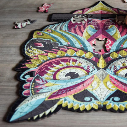 Animal Totem Wooden Puzzle "OWL" | Whimsies edition