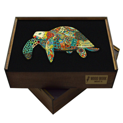 Animal Totem Wooden Puzzle "TURTLE" | Whimsies edition