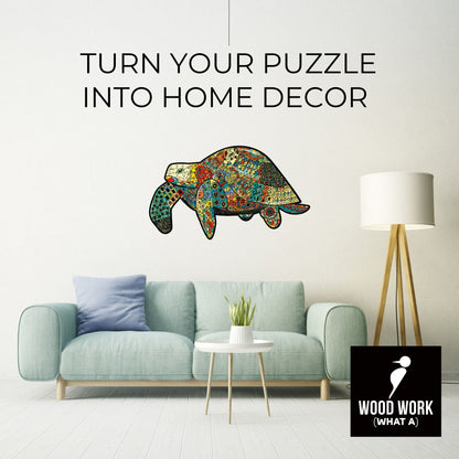 Animal Totem Wooden Puzzle "TURTLE" | Whimsies edition