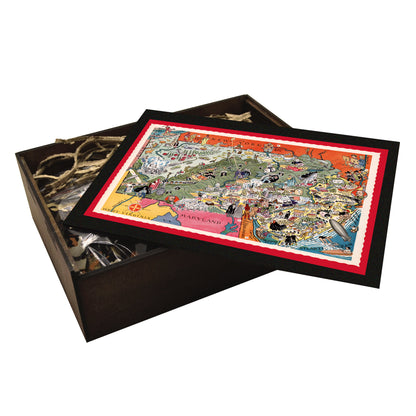 Antique PENNSYLVANIA State Map | Wooden Puzzle | Adult Jigsaw