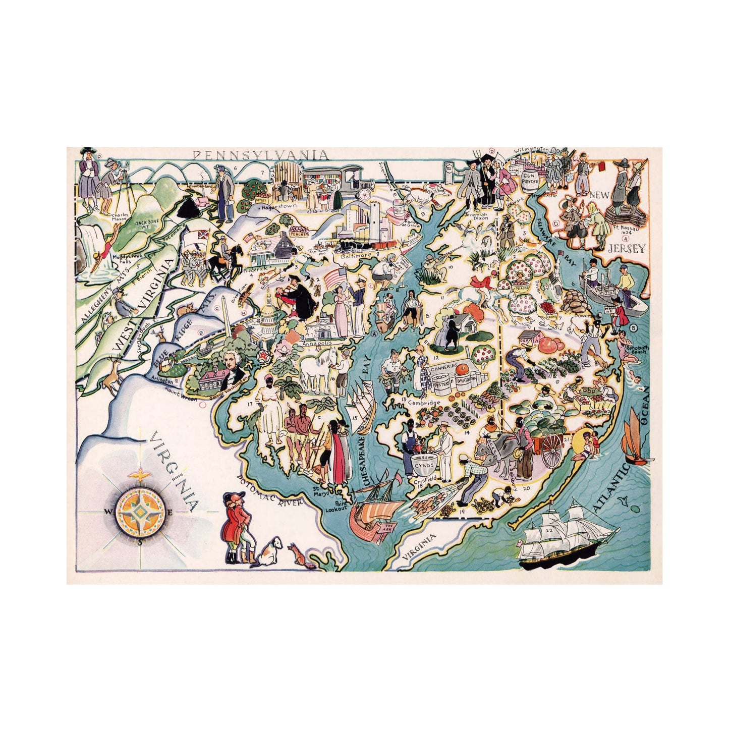 Antique DISTRICT OF COLUMBIA State Map | Wooden Puzzle | Adult Jigsaw | Unique gifts | Map Collector gifts