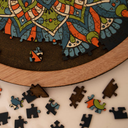 MINI Wooden Puzzle + jigsaw puzzle board | FALL