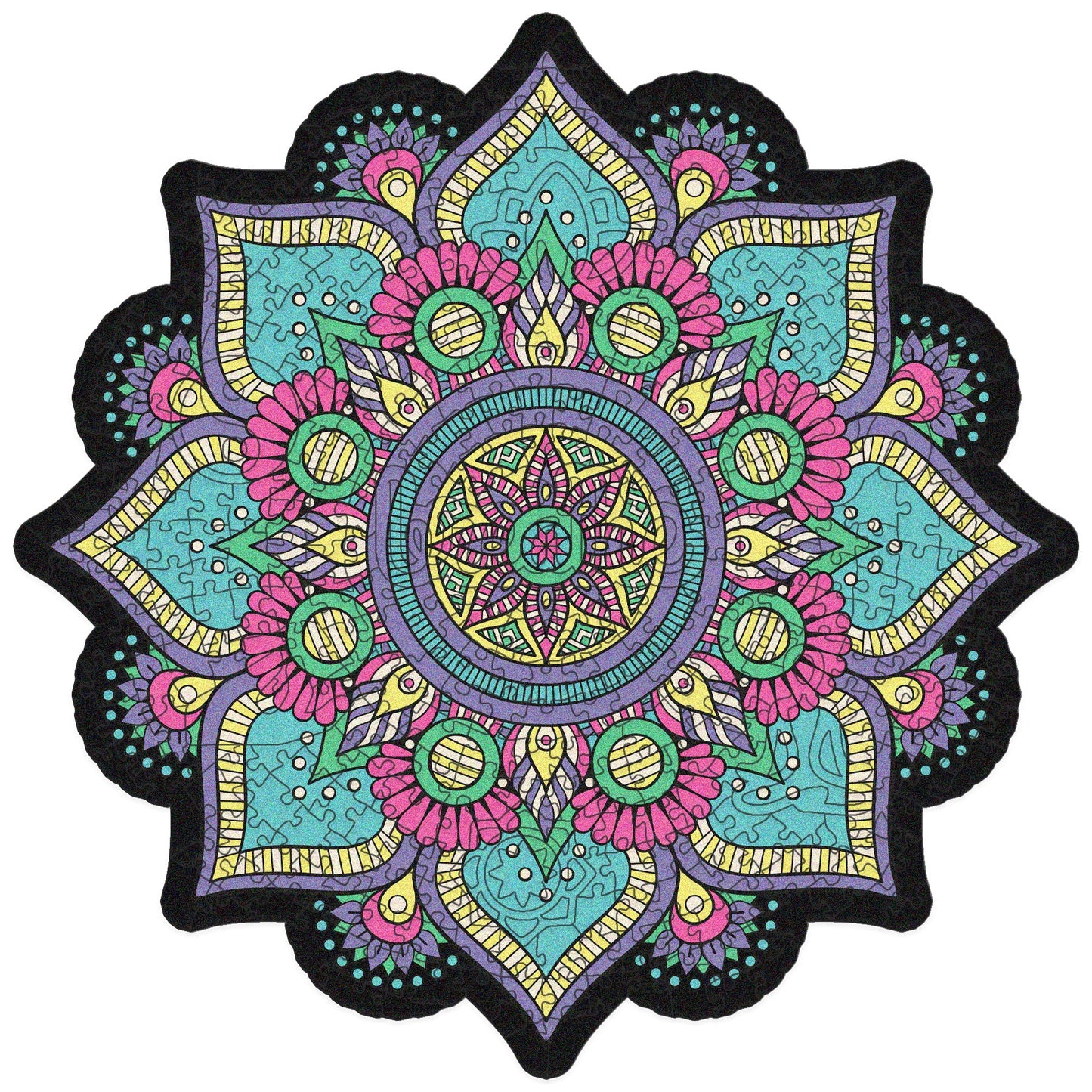 Mandala Wooden Puzzle "BREATH" | Whimsies edition | Adult Jigsaw Puzzle | 23 inches