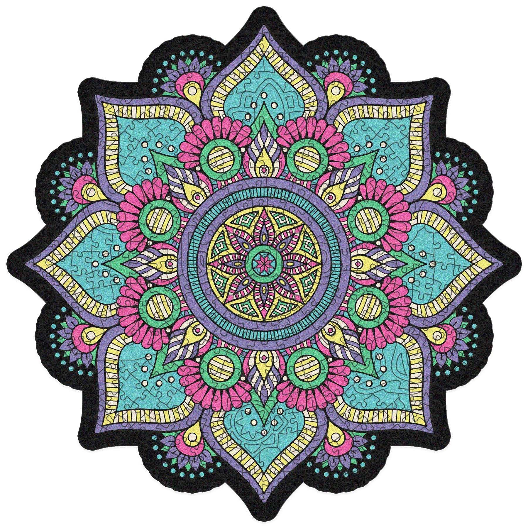 Mandala Wooden Puzzle "BREATH" | Whimsies edition | Adult Jigsaw Puzzle | 23 inches