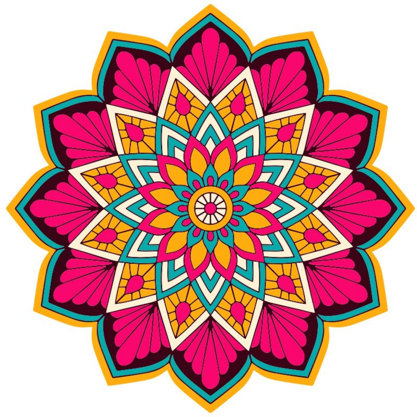 Mandala Wooden Puzzle "FLORA" | Whimsies edition | Adult Jigsaw Puzzle | up to 31 inches