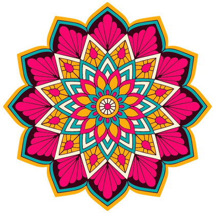 Mandala Wooden Puzzle "FLORA" | Whimsies edition | Adult Jigsaw Puzzle | up to 31 inches