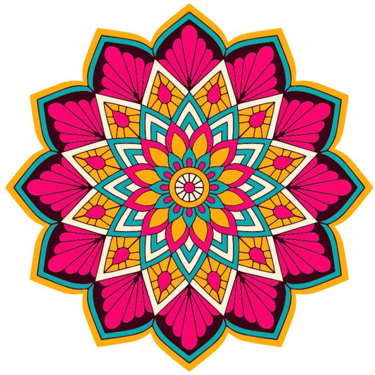 Mandala Wooden Puzzle "FLORA" | Whimsies edition | Adult Jigsaw Puzzle | up to 31 inches