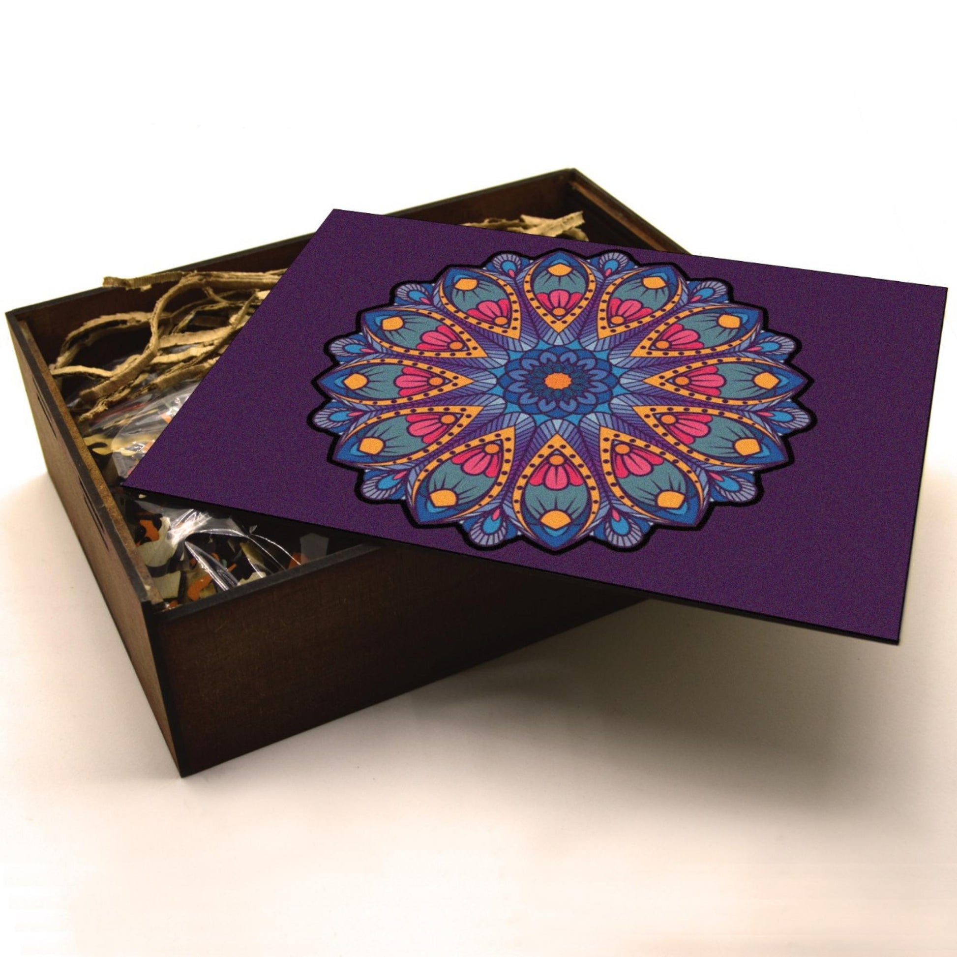 Mandala Wooden Puzzle "LOTUS" | Whimsies edition | Adult Jigsaw Puzzle | up to 31 inches