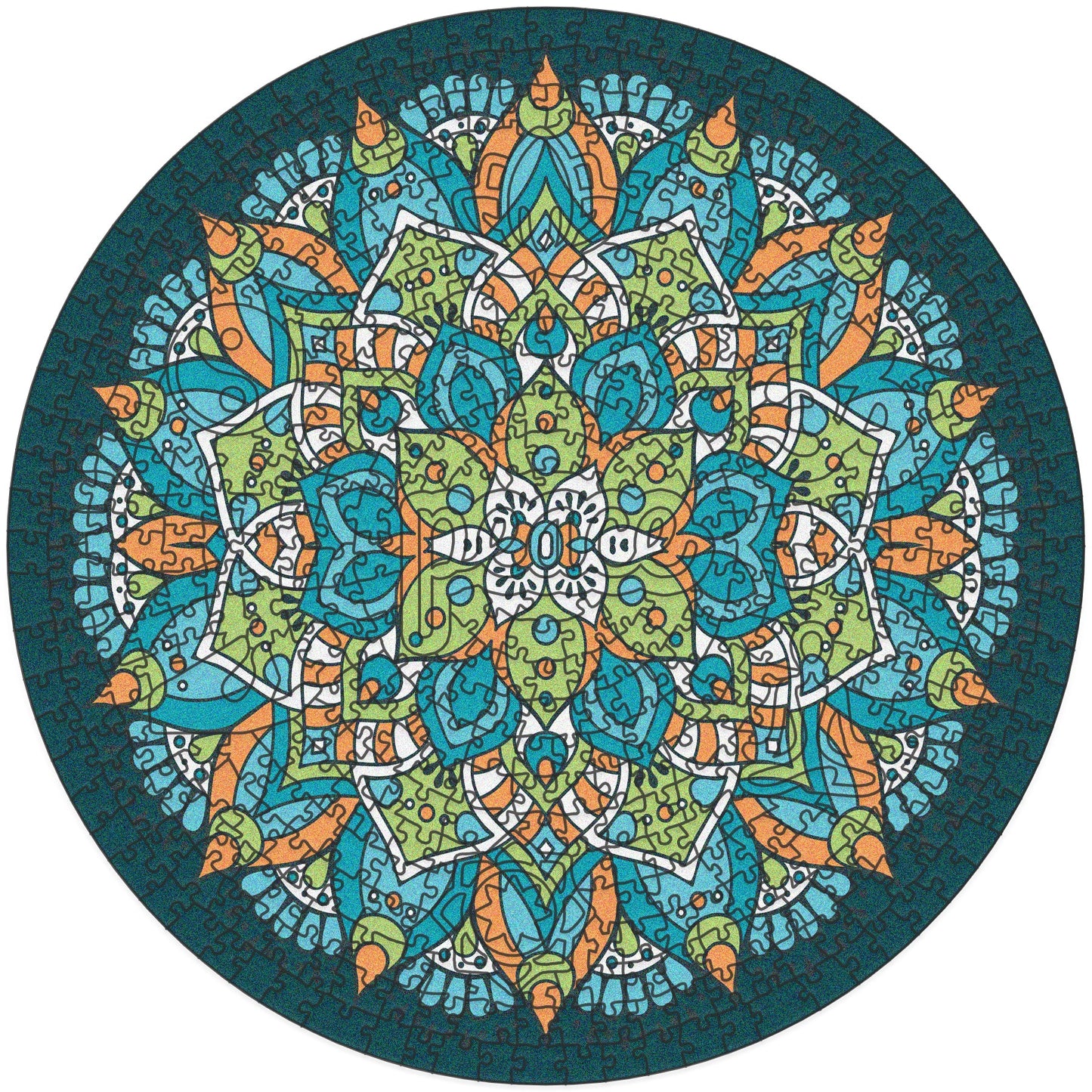 Mandala Wooden Puzzle "PEACE" | Whimsies edition | Adult Jigsaw Puzzle | 23 inches