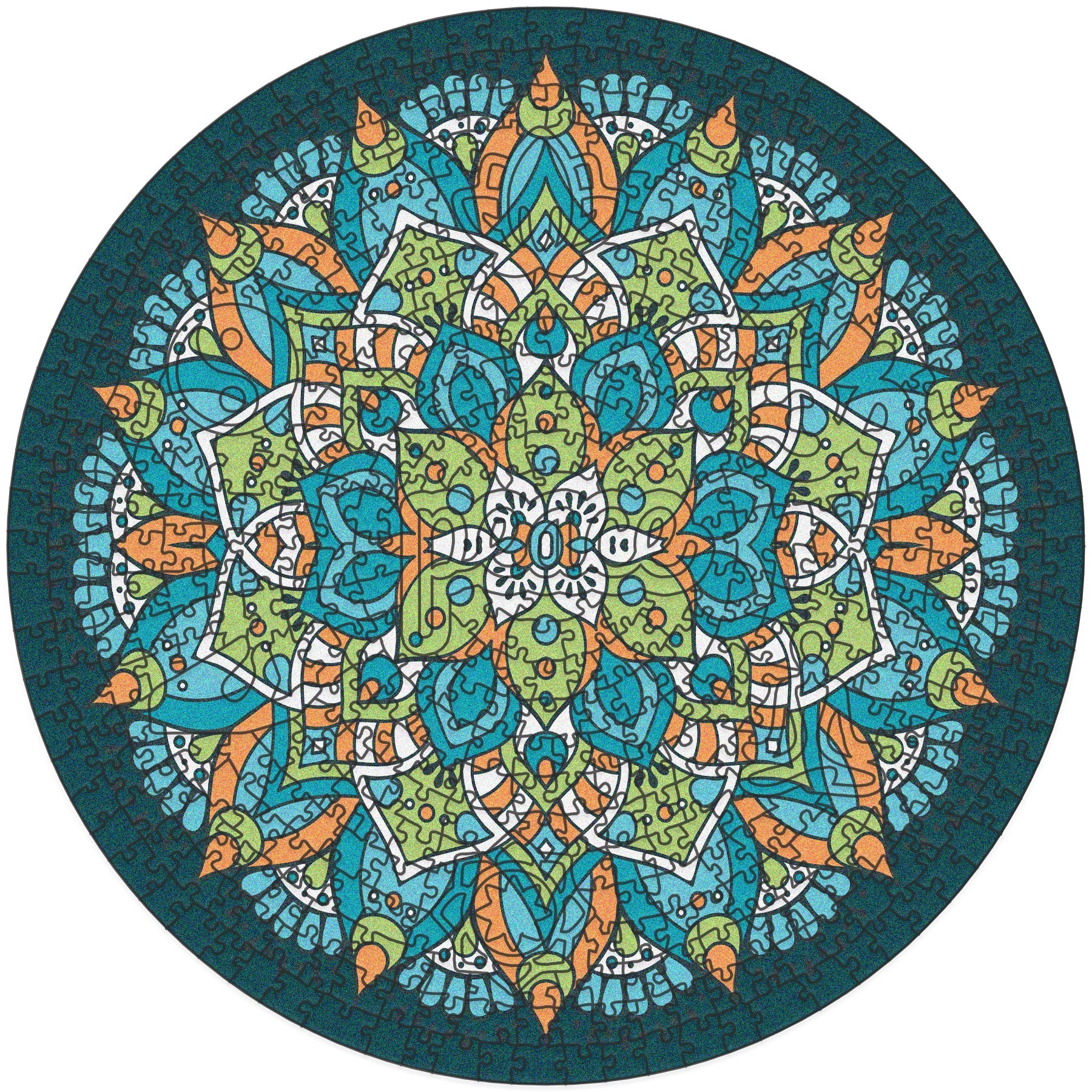 Mandala Wooden Puzzle "PEACE" | Whimsies edition | Adult Jigsaw Puzzle | 23 inches