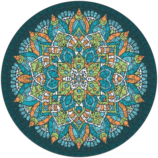 Mandala Wooden Puzzle "PEACE" | Whimsies edition | Adult Jigsaw Puzzle | 23 inches