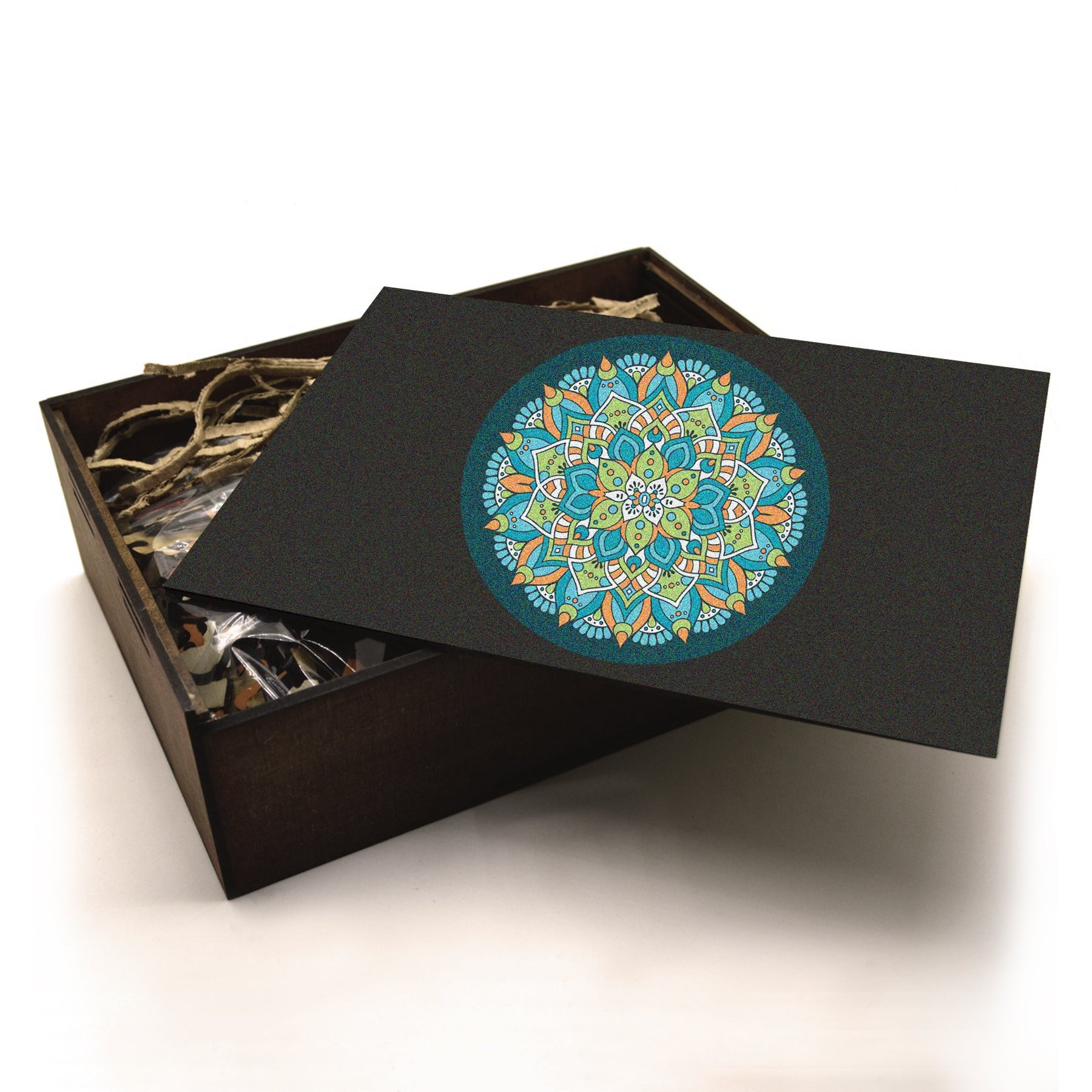 Mandala Wooden Puzzle "PEACE" | Whimsies edition | Adult Jigsaw Puzzle | 23 inches