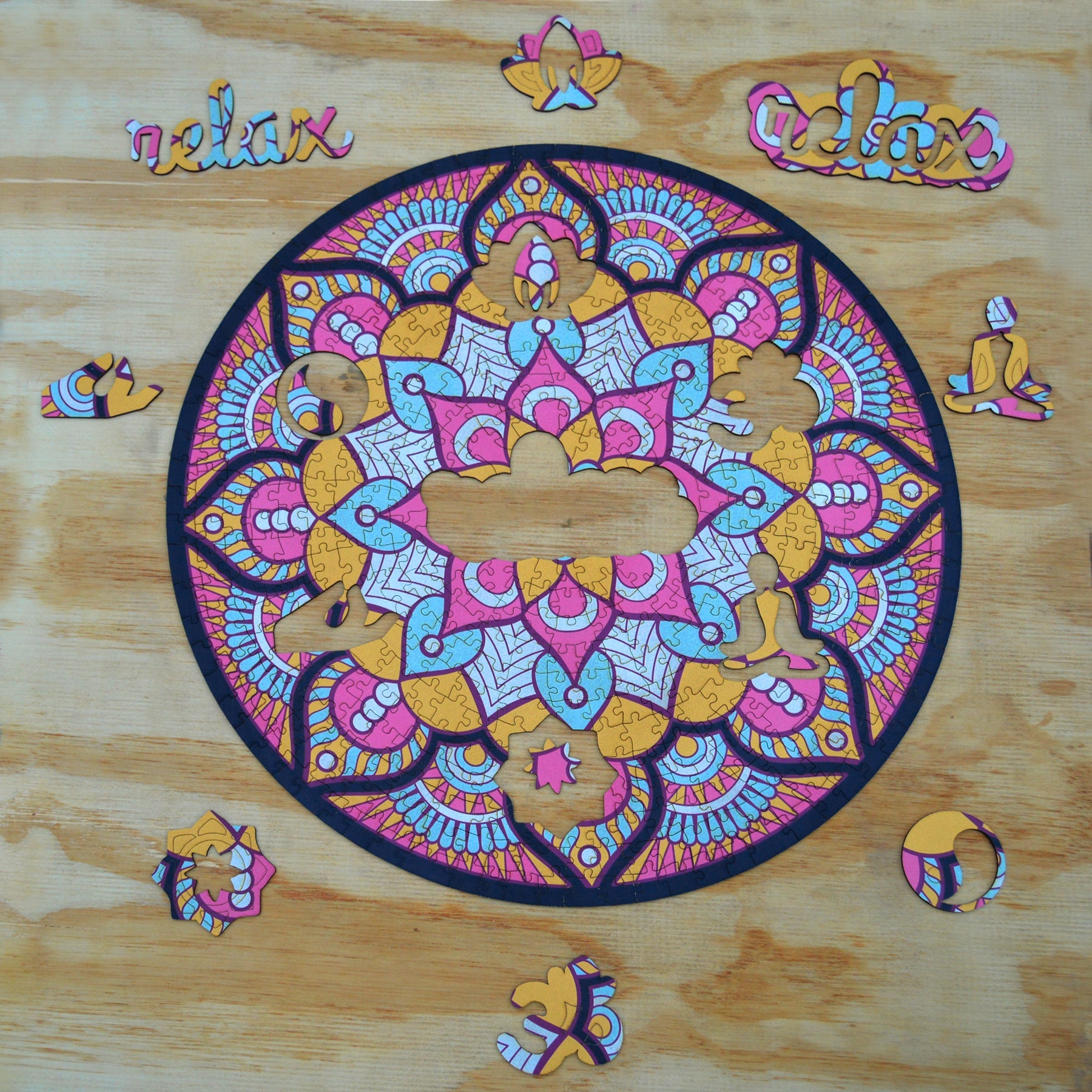 Mandala Wooden Puzzle "RELAX" *Whimsies edition