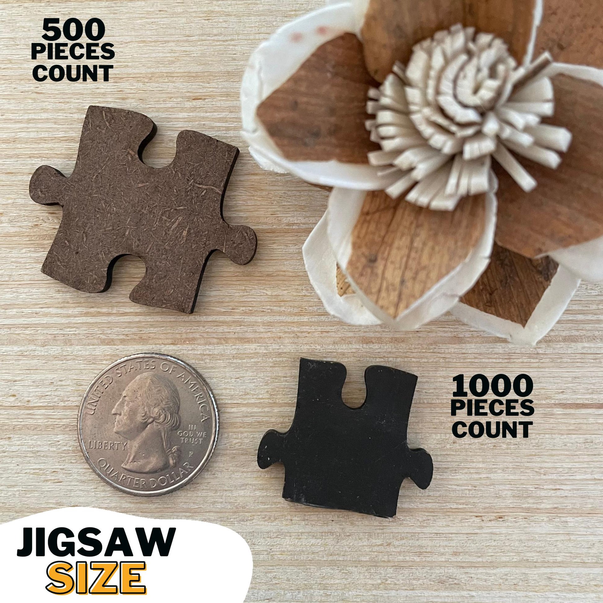 Round AZTEC Wooden Puzzle | 31 inches 1000 pcs | Adult Jigsaw Puzzles