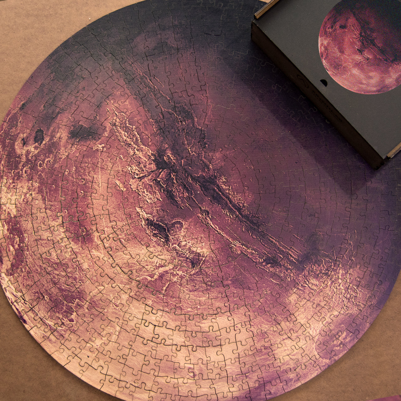 Round Wooden Puzzle "MARS" | 31 inches 1000 pcs | Adult Jigsaw Puzzles