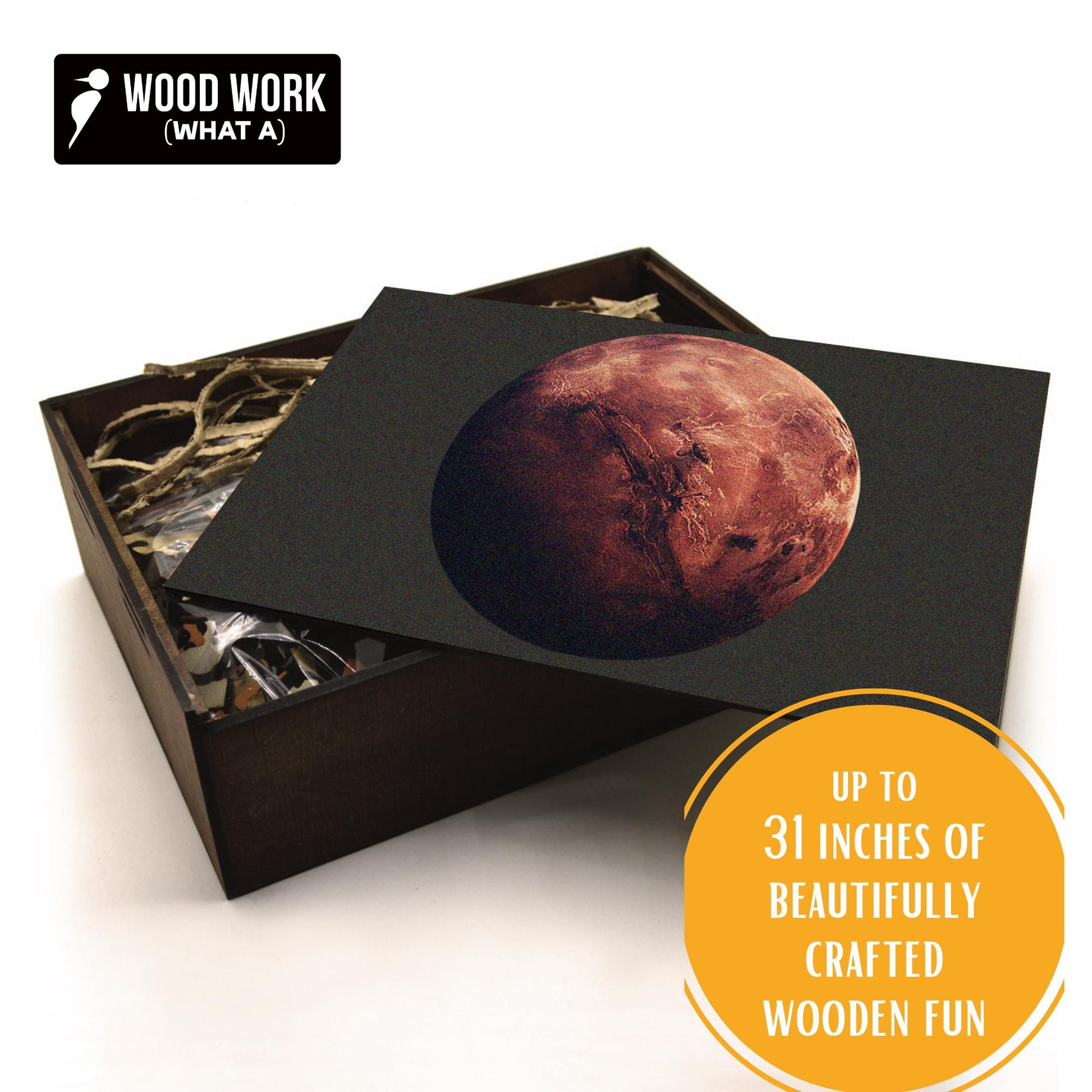 Round Wooden Puzzle "MARS" | 31 inches 1000 pcs | Adult Jigsaw Puzzles