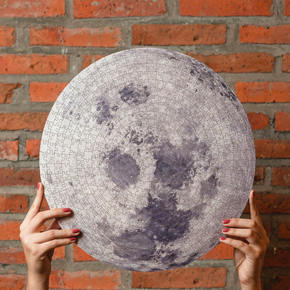 Round Wooden Puzzle "MOON" | 31 inches 1000 pcs | Adult Jigsaw Puzzles