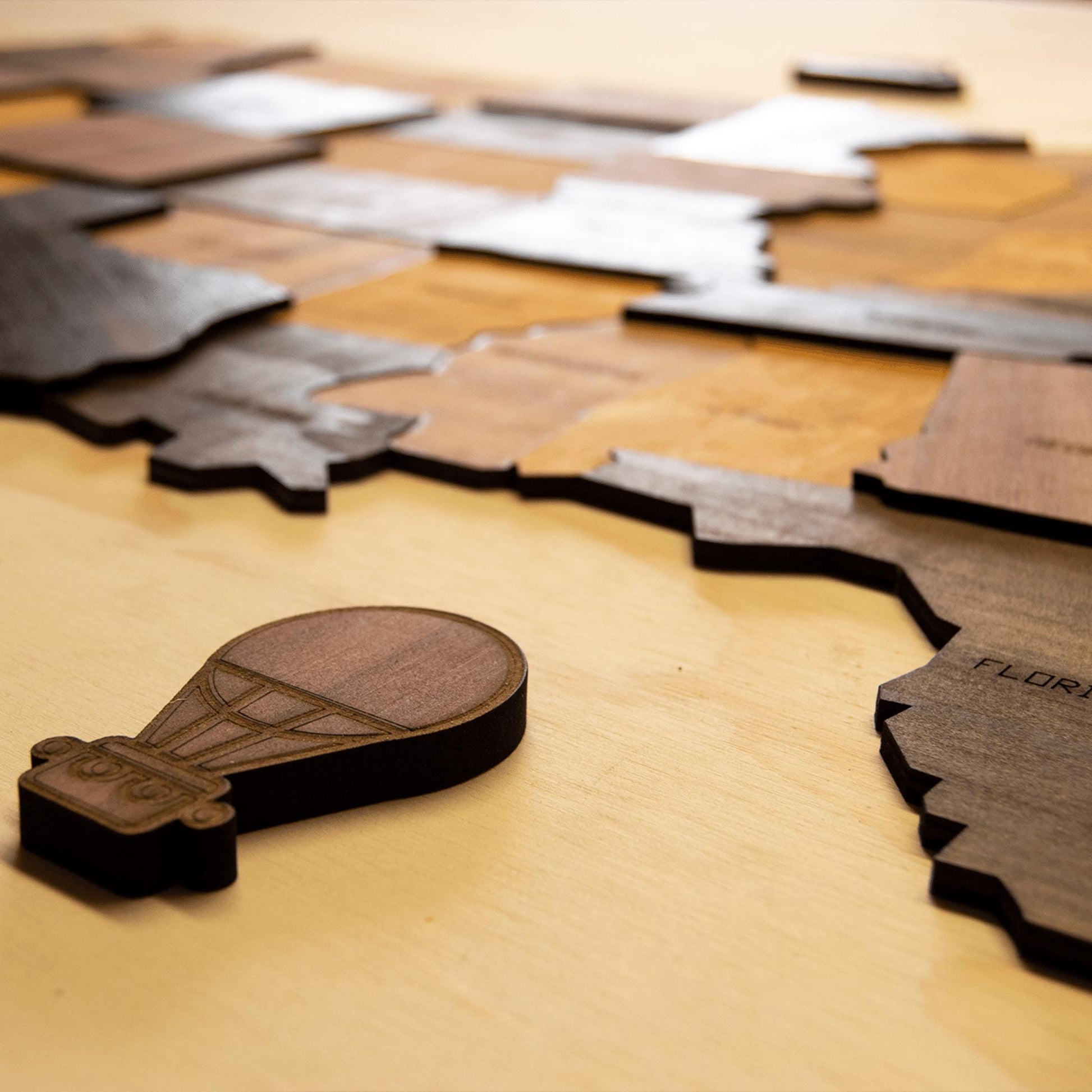 Wooden USA MAP | wall & floor puzzle