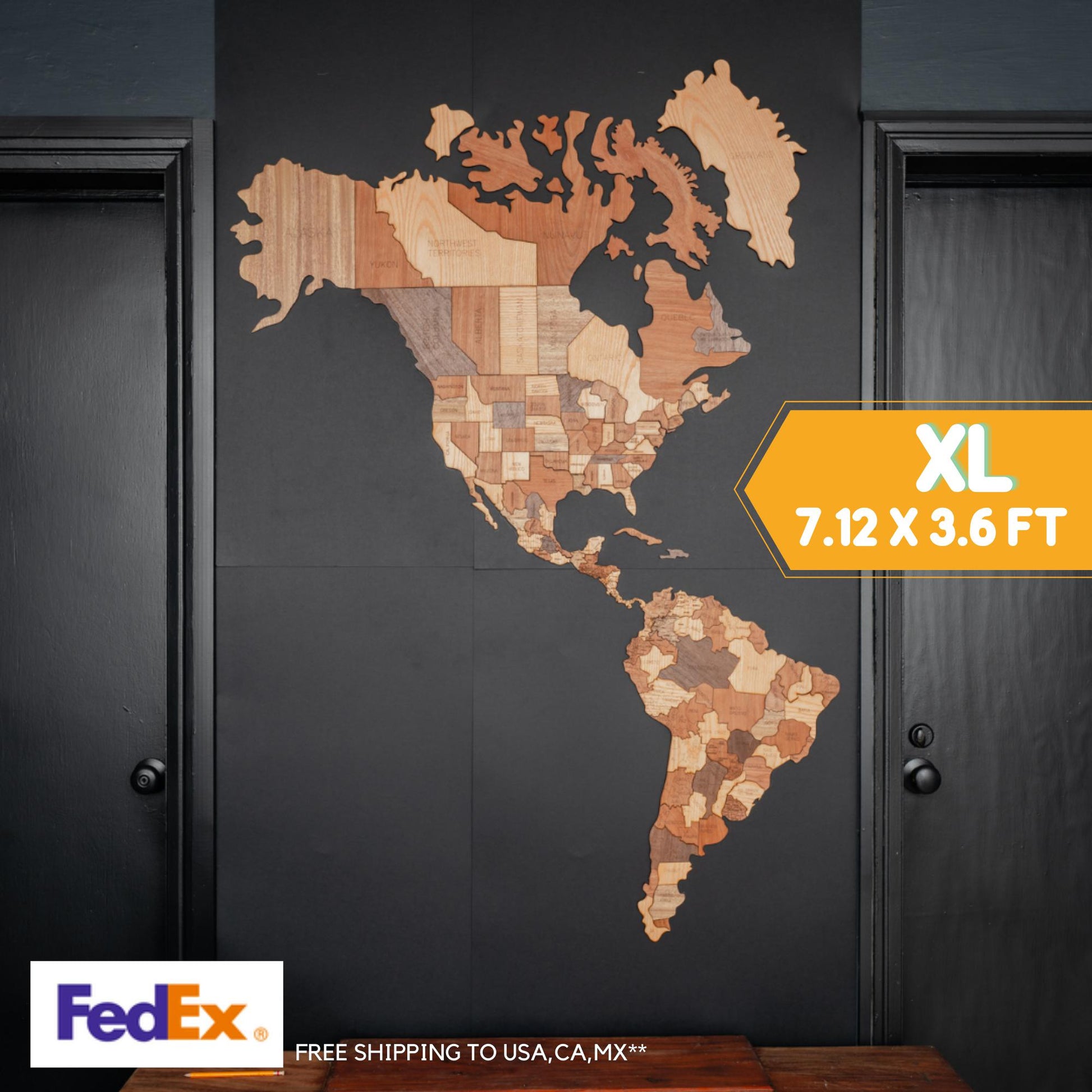 Wooden MAP OF AMERICA | wall & floor puzzle