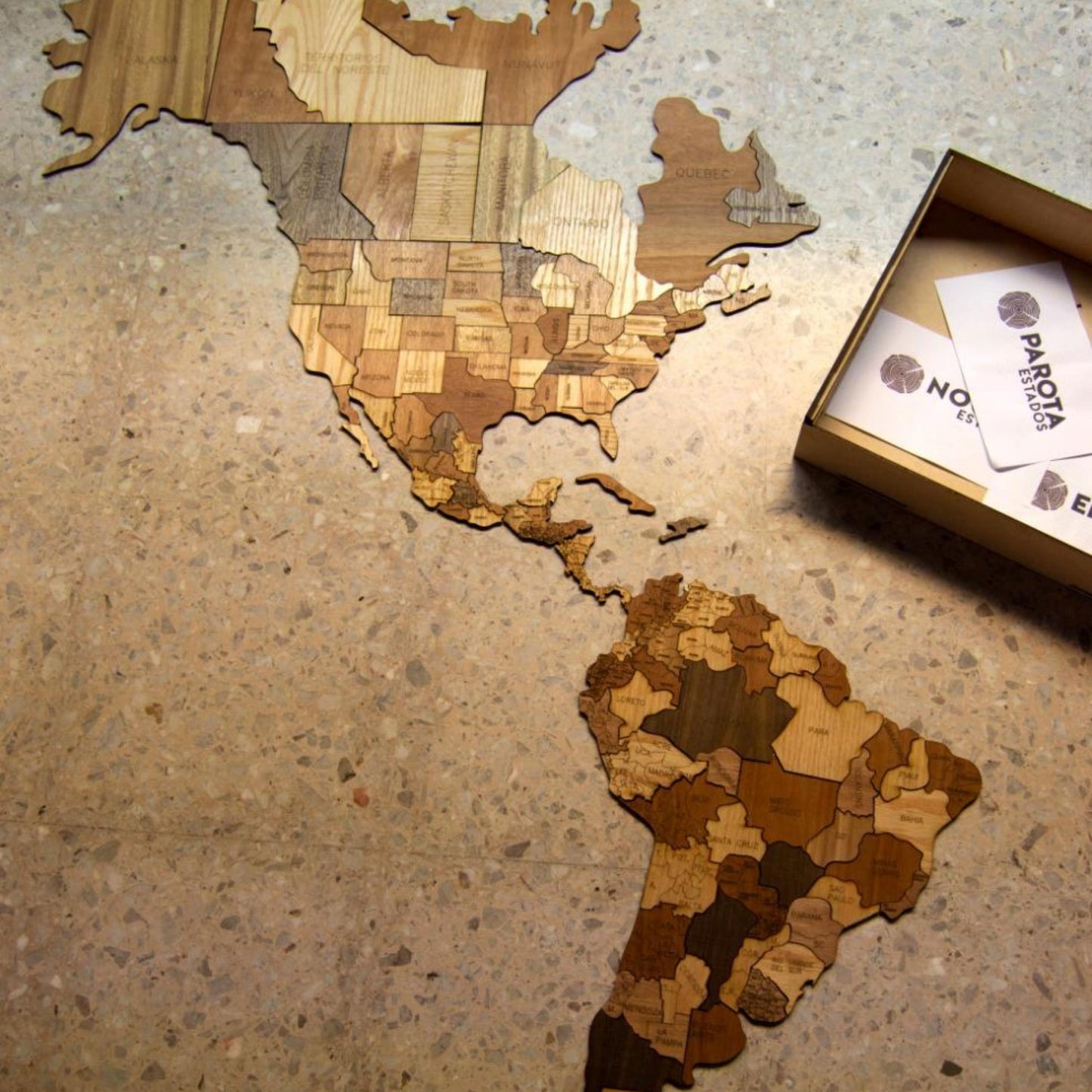 Wooden MAP OF AMERICA | wall & floor puzzle