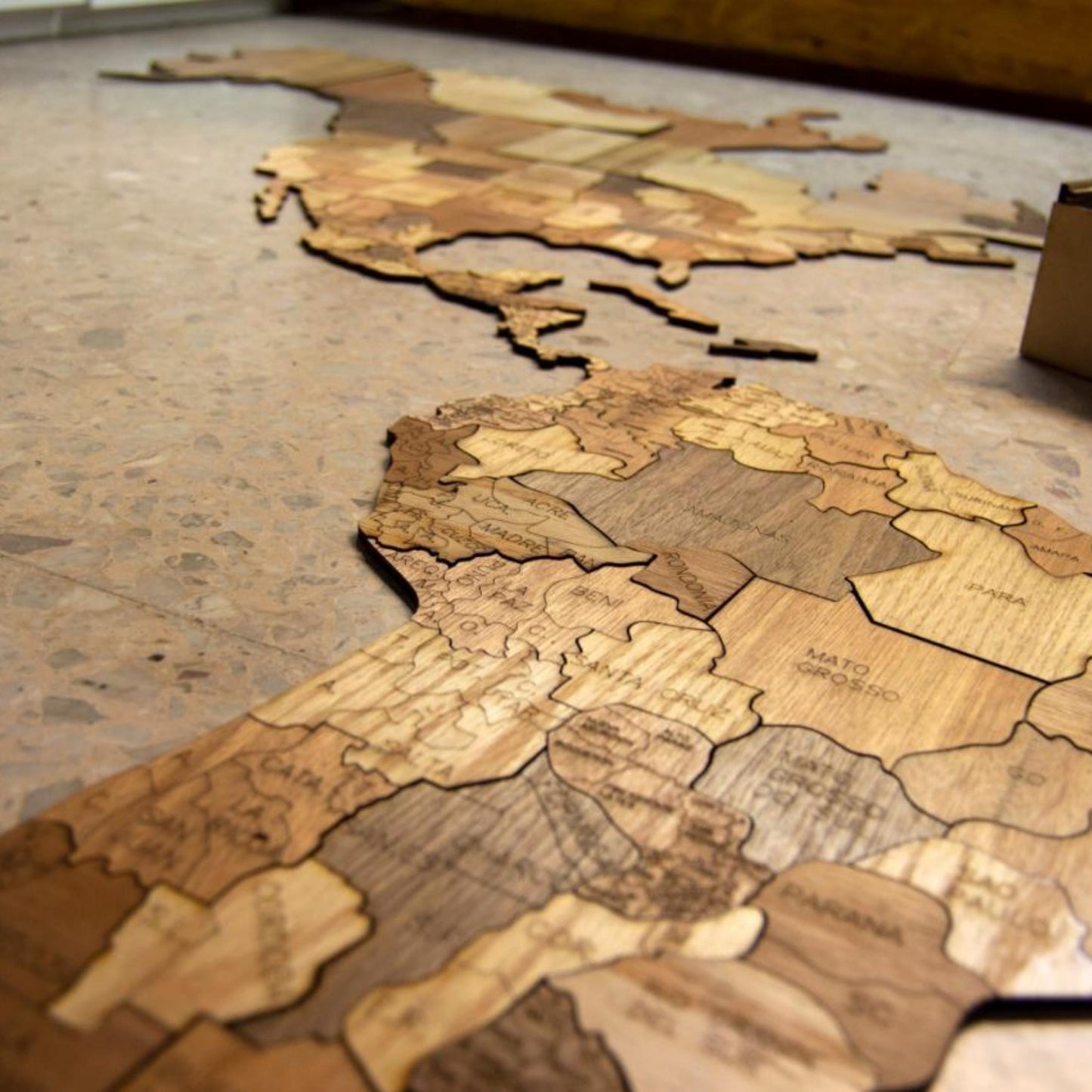 Wooden MAP OF AMERICA | wall & floor puzzle