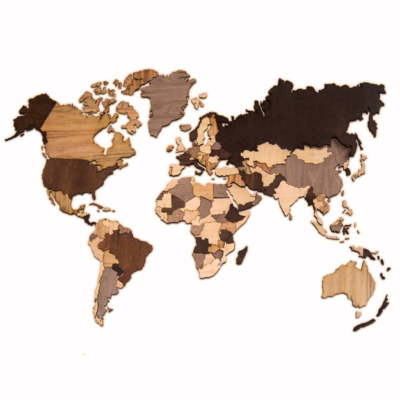 Wooden WORLD MAP  wall & floor puzzle – [WAWW] What a Wood Work