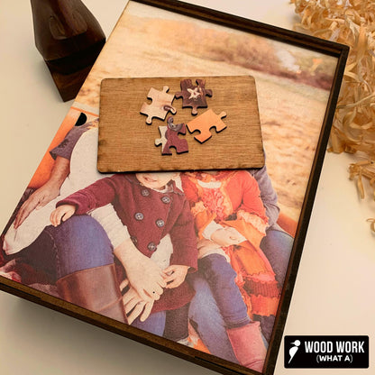 XL Sized Wooden Jigsaw Pieces: Custom Photo Puzzle