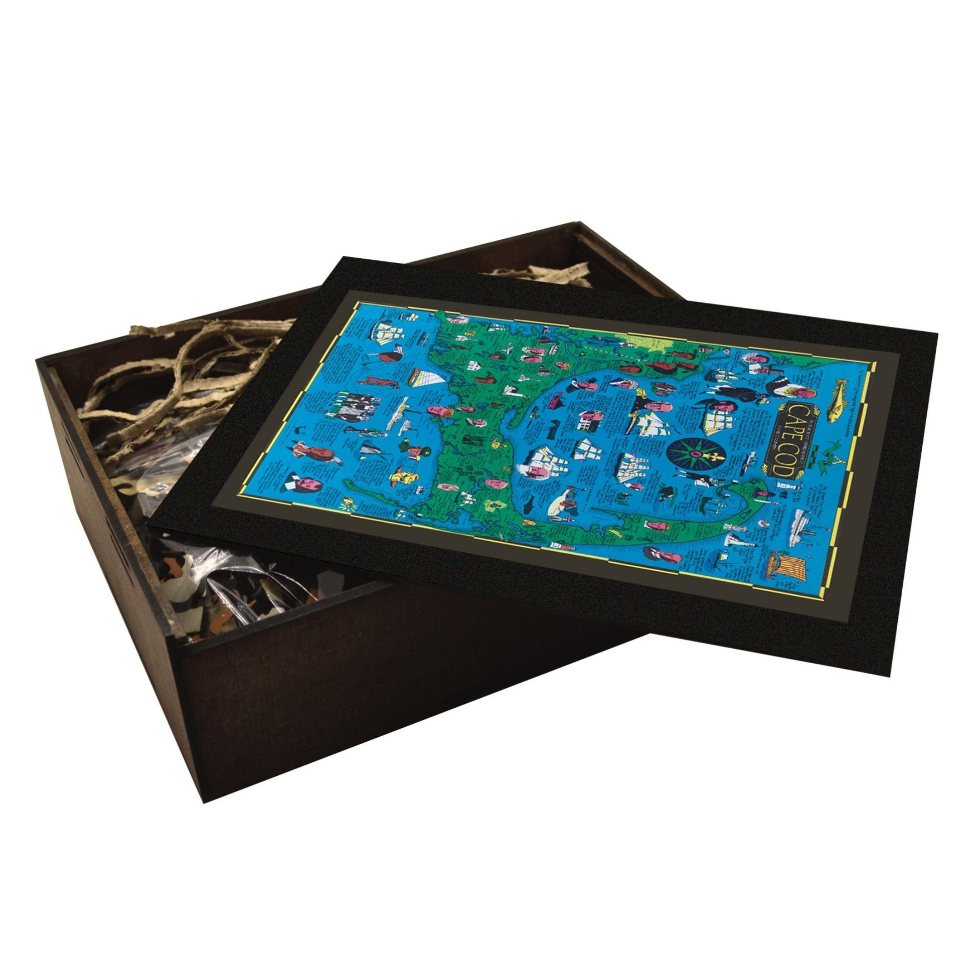 CAPE COD | Wooden Puzzle | Adult Jigsaw | Map Collector gift