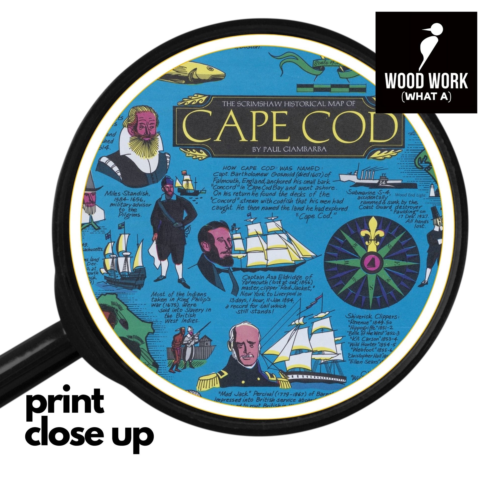 CAPE COD | Wooden Puzzle | Adult Jigsaw | Map Collector gift